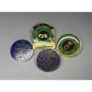 Princess Cruises Lot of 4 Lapel Pins The Captain’s Circle Pinbacks